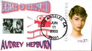 #3786 Audrey Hepburn Mini Special FDC