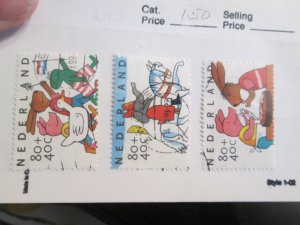 Netherlands #B708-B710 used set  2021 SCV = $1.50