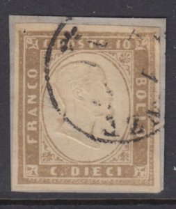 Italy - Sardegna - Sass. n. 14Db  SIGNED RAYBAUDI cv 720$  Oliva chiaro