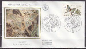 France, Scott cat. 1708. Butterfly issue on a Silk Cachet First day cover.