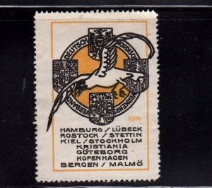 German Advertising Stamp - German-Nordic Transportation Association