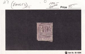 Great Britain: Sc #27, Used w/ faults (S33121)