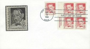 2173 5c LUIS MUNOZ MARIN - Unknown paste on cachet 