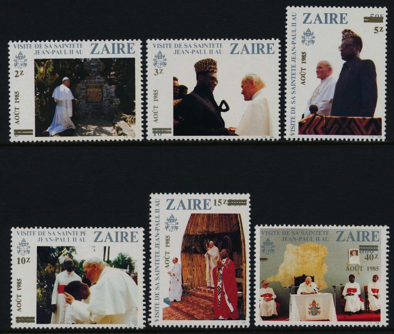 Zaire 1190-3 MNH Pope John Paul II