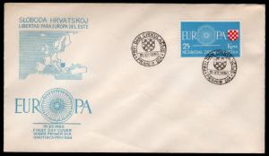 Sloboda Hrvatskoj 1960 EUROPA CEPT 1960 (1) F.D.C.