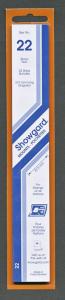 Showgard Stamp Mount Size 22/215mm - BLACK (Pack of 22) (22x215  22mm) STRIP