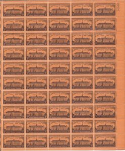 US Stamp - 1956 Nassau Hall - 50 Stamp Sheet - Scott #1083