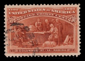 MOMEN: US STAMPS #239 USED PSE GRADED CERT XF-SUP 95J LOT #88894