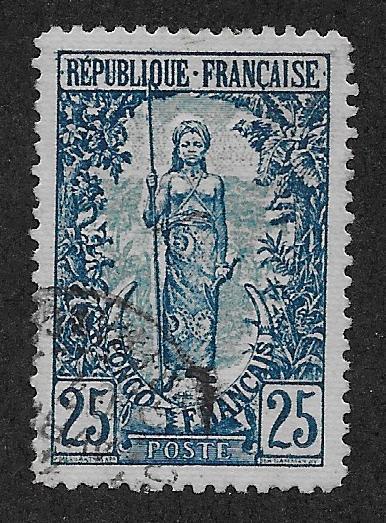 FRENCH CONGO SC# 42   FVF/ U 1900