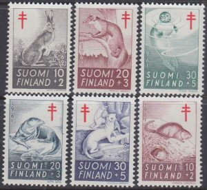 FINLAND Sc # B160-5  CPL MNH 2 SETS of 3 each - VARIOUS WILDLIFE