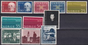 Norway #439-49  F-VF Unused CV $10.10 (Z4582)