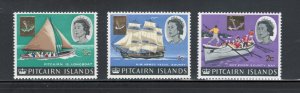 Pitcairn Islands 1964 Boats Scott # 39 - 41 MH (Short Set)