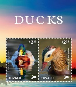 Tuvalu - Ducks Stamp - Souvenir Sheet MNH