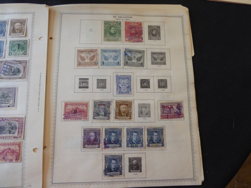 Salvador 1923-1963 Stamp Collection on Scott Album Pages