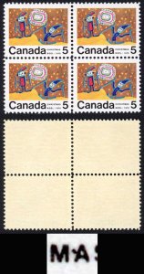 Canada Unitrade 522i 5c Centre Block Dot between M and A MNH Unitrade price 40