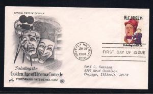 US FDC Sc.# 1803 W. C. Fields L998