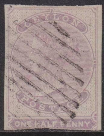 Ceylon 1858 SC 14 Used