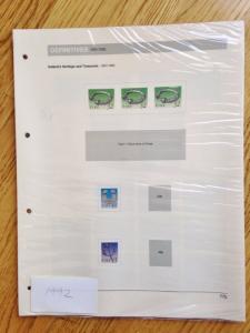 IRELAND:  8 Sealed Album Page Packages & Binder; 1986-1994 Irish Post