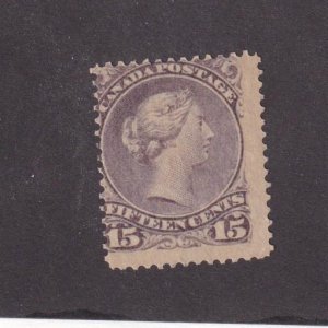 CANADA # 29 15cts MNG LARGE QUEEN CAT VALUE $125
