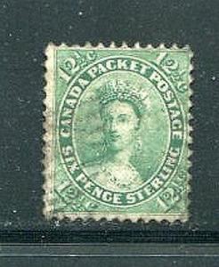 Canada #18a  used F-VF    - Lakeshore Philatelics