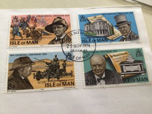 Sir Winston Churchill  Isle of Man 1974 Cover  A14223