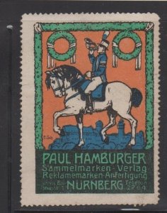 German Advertising Stamp - Paul Hamburger Advertising Stamp Publisher, Nürnberg