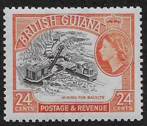 BRITISH GUIANA SC# 261 FVF/MOG 1954