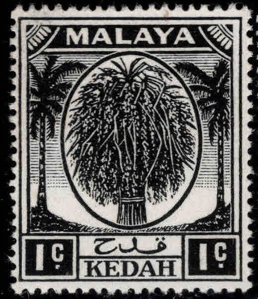 MALAYA Kedah Scott 61 MNH** 1952 Sheaf of Rice stamp