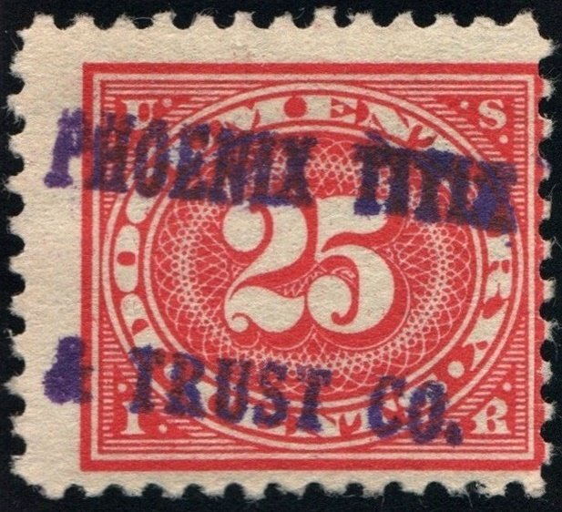 R236 25¢ Documentary Stamp (1917) Used