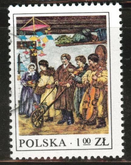 Poland Scott 2221 Used 1977  favor canceled Folk stamp