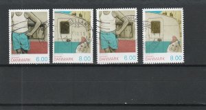 Denmark  Scott#  1525-1528  Used  (2011 Camping)