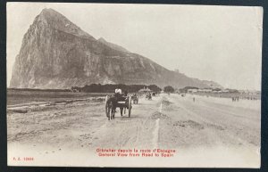 1906 Gibraltar Real Picture Postcard Cover To Des Moines IA Usa Road To Spain