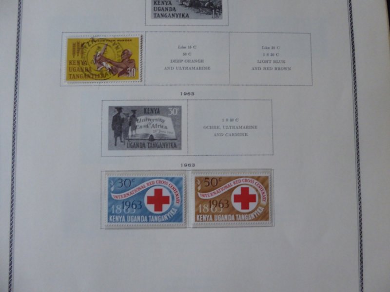 Kenya and KUT 1921-1969 Stamp Collection on Scott Specialty Album Pages