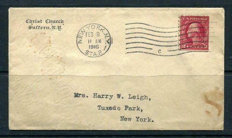 USA  1916 Cover to New York  Christ Church Washington 2 c 4177