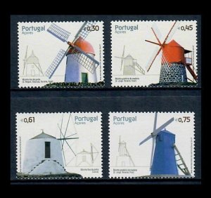 Azores #503-507 Windmills Colorful Set of Four MNH