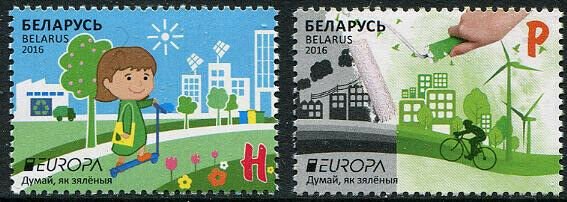 HERRICKSTAMP NEW ISSUES BELARUS Sc.# 980-81 EUROPA 2016 Think Green