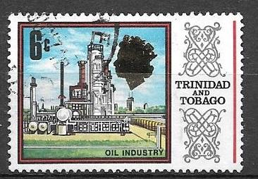 Trinidad and Tobago 1969 6 cents Oil Refinery, used, Scott #147