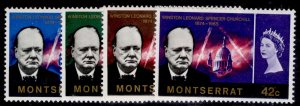 MONTSERRAT QEII SG179-182, 1965 Churchill commemoration set, NH MINT.