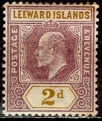 Leeward Islands; 1908: Sc. # 31; MHH Single Stamp