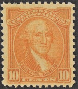 US 715 MNH VF 10 Cent Washington-Orange-Yellow