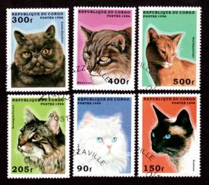  Congo # 1095-1100 CTO NH Cats!