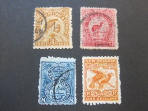 New Zealand 1902 Sc 112,115c,116,118 FU