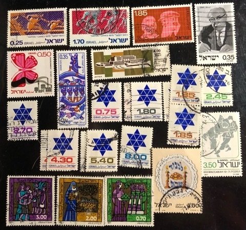 Israel Scott# 564...641 F/VF Used/Unused Group of 38 Cat. $8.00