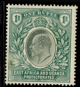 EAST AFRICA and UGANDA EDVII SG26, 1r green, M MINT. Cat £38.