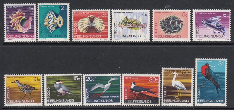 Cocos Islands, Sc 8-19 (SG 8-19), MNH