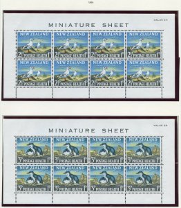 NEW ZEALAND 1961/66  SELECTION  ON PAGES MINT NH SCOTT $198.00