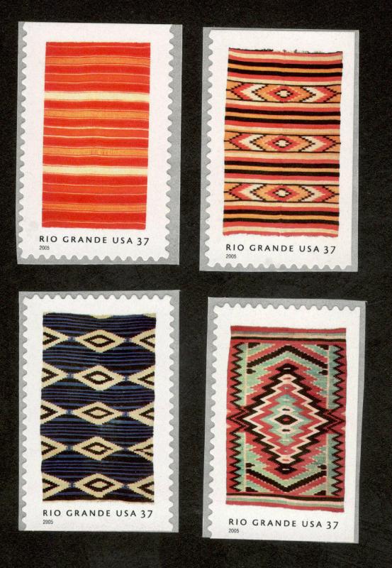 3926-9 Rio Grande Blankets Set Of 4 Mint/nh FREE SHIPPING