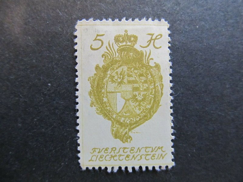 A4P26F53 Liechtenstein 1920 5h mh*