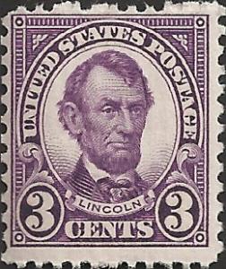 # 635 MNH- SCV-1.20 - Violet Abraham Lincoln