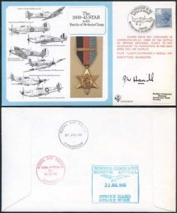 DM10a The 1939 to 1945 Star with Battle of Britain Clasp Signed by Hamill (G)